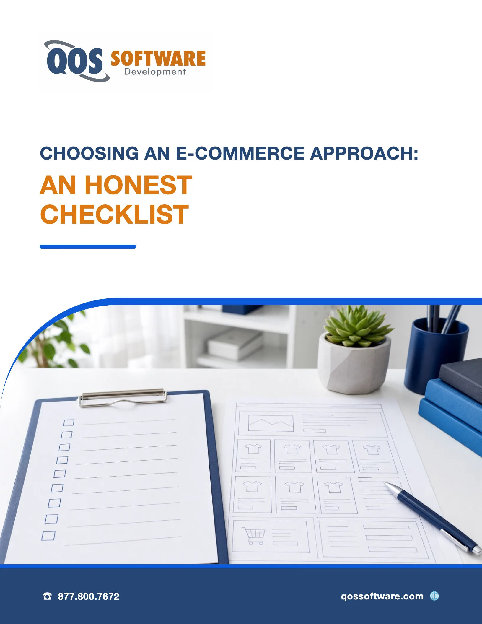 Cover of the QOS Software e-commerce approach checklist guide